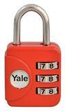 Yale Cestovní visací zámek kódovatelný, červený