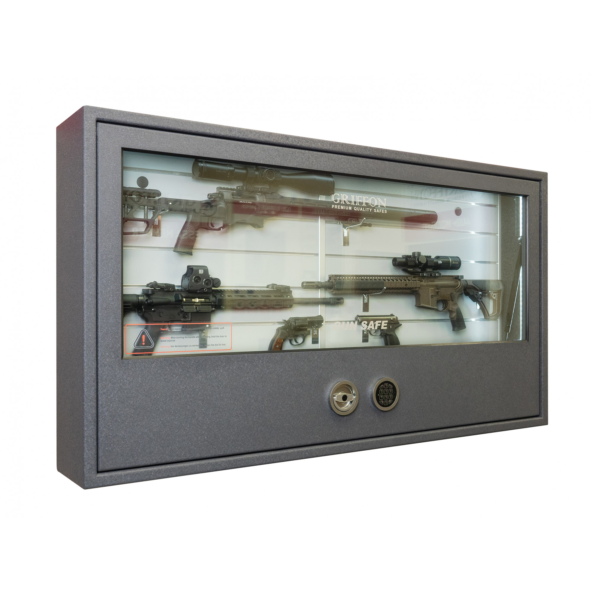 Nástěnný trezor GD 840 GLASS WALL EL